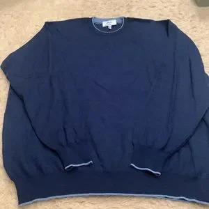 Brioni | Sweaters | Brioni Lana Wool Blue Sweater | Poshmark